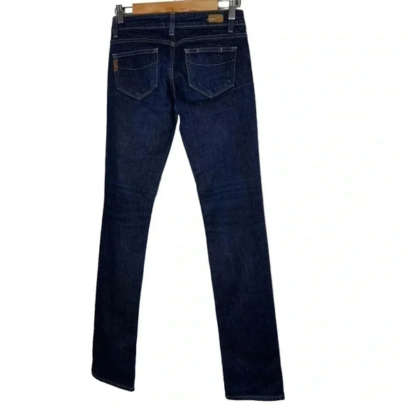 PAIGE ‘Blue Heights’ Premium Denim Low Rise Blue Wash Denim Jeans  Size 25 - Picture 6 of 8